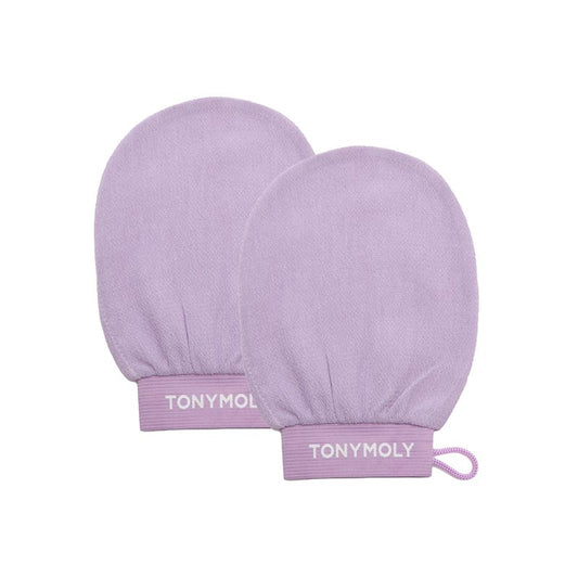 Plum Bum K-Spa Exfoliating Glove – Korean Spa-Inspired Body Scrub Mitt for Deep Exfoliation, Smooth Skin & Glow, Reusable Biodegradable Viscose, 2 Pack