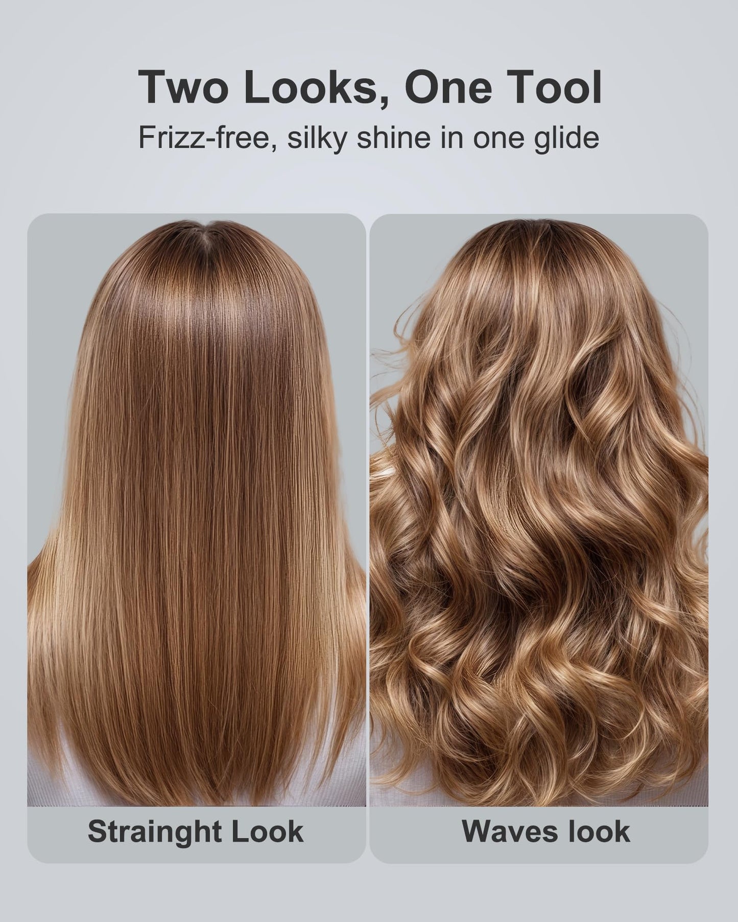 Annlary 1.75 Inches Flat Iron Hair Straightener with Heat Resistant Silicone Mat Pouch, Professional Ceramic Ionic Dual Voltage Straightener for Less Frizz, Shinier & Smoother Hair