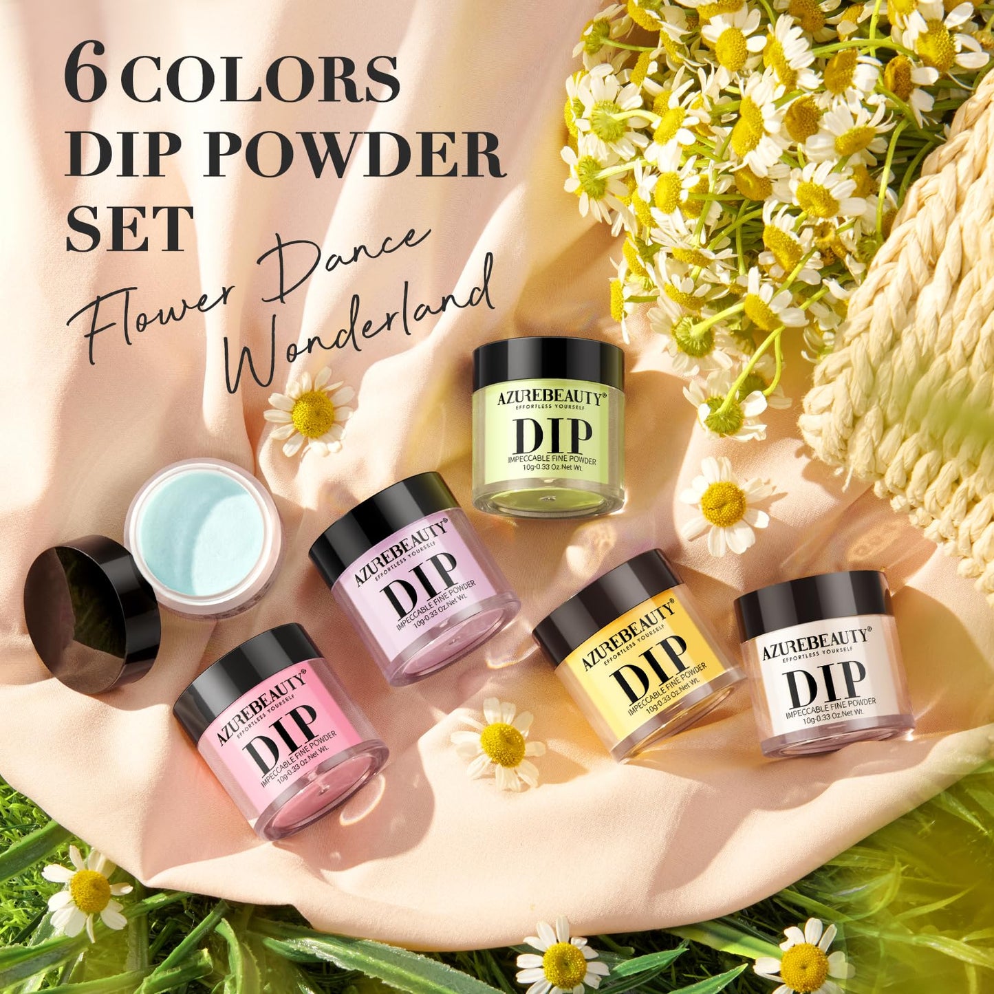 AZUREBEAUTY Dip Powder Nail Set 6 Colors