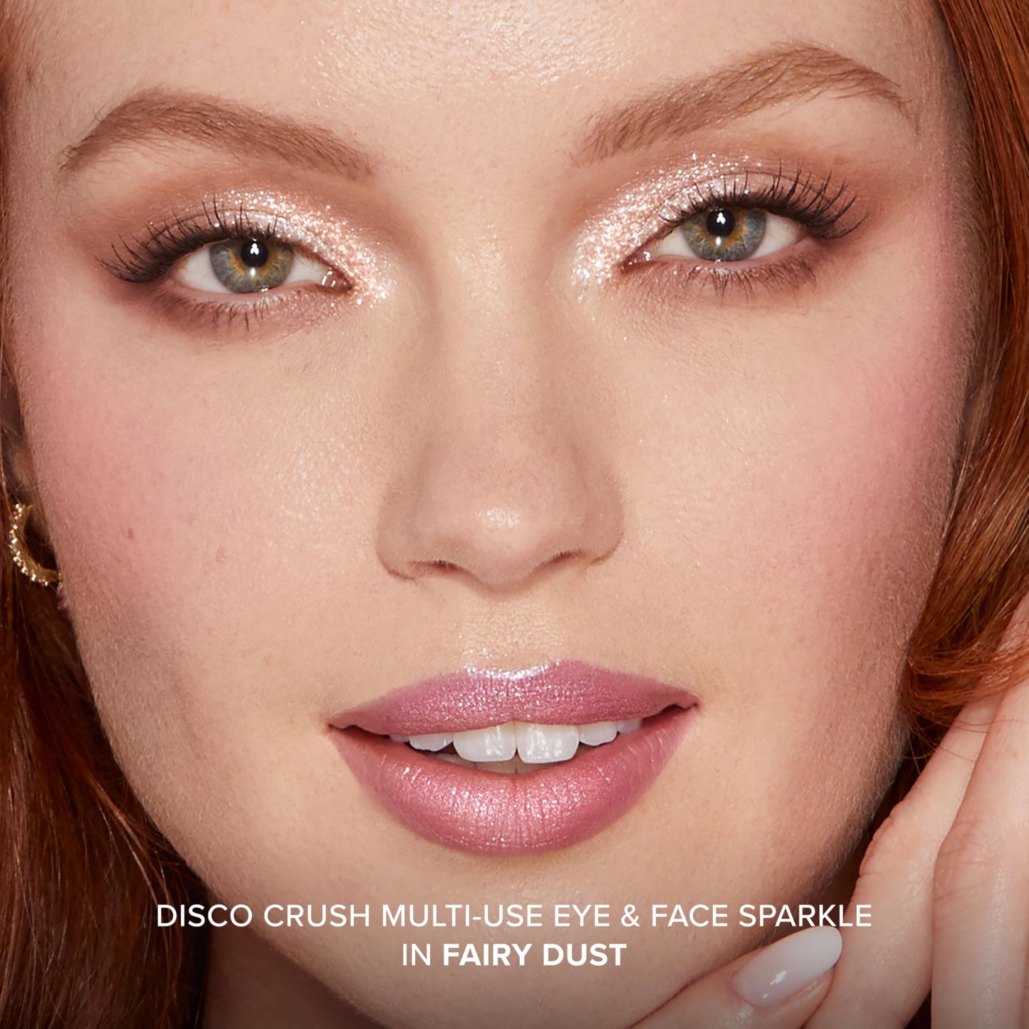 Too Faced Disco Crush High Shine Glitter Multi-Use Eye + Face Sparkle | Creamy, Iridescent, Multichrome Face & Eyeshadow Glitter, 0.05 Ounce