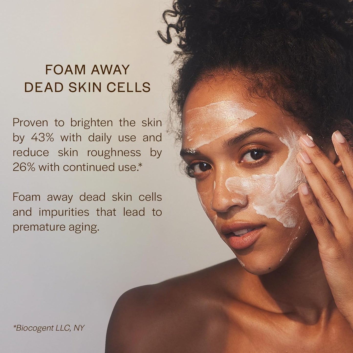 CHROMAT Detox Face Wash - Anti-Aging Facial Cleanser for Mature Skin - Gentle Exfoliating Peptide Formula | 90mL, Hydrating Oils