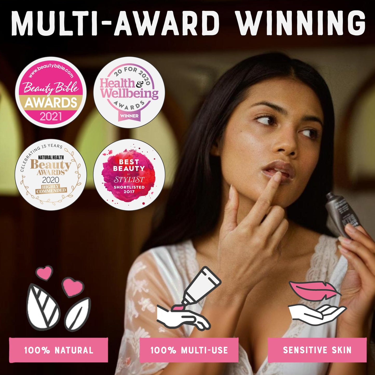 Dr. Lipp Nipple Balm 0.27 fl oz/ 8 ml & Superfood Lip Tints 3x8ml Multi Use Bundle for Lips, Nipples & More