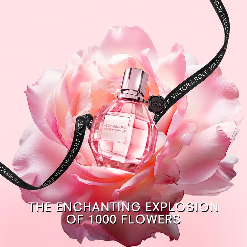Viktor&Rolf - Flowerbomb Eau de Parfum - Women's Perfume - Floral & Woody - With Notes of Vanilla, Jasmine, & Rose - 0.34 Fl Oz - Travel Size