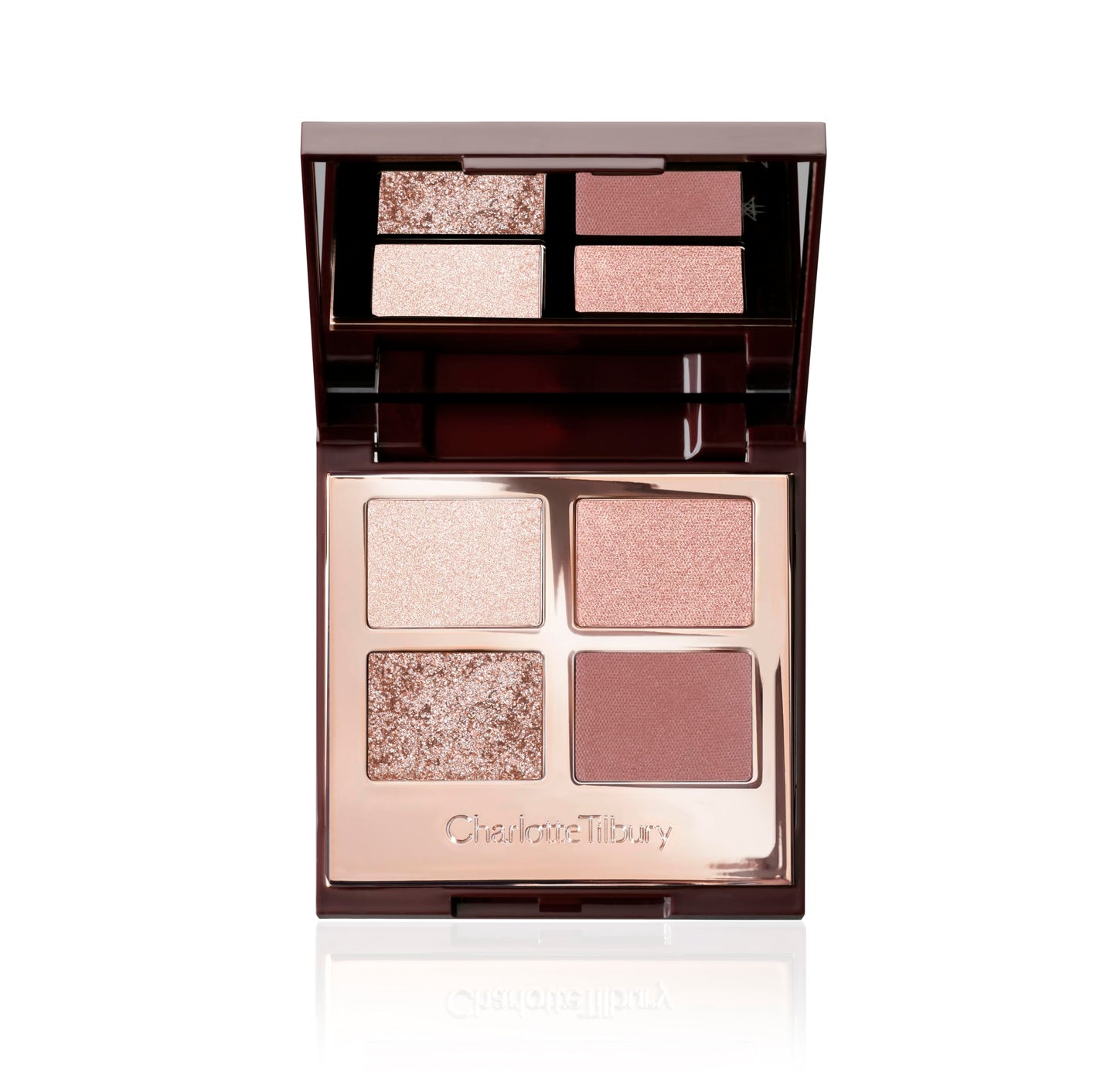 Charlotte Tilbury Bigger, Brighter Eyeshadow Palette - Shimmer & Satin Matte Eyeshadow Quad with a Rich Powder Formula - Includes 4 Complementary Shades - Exagger-Eyes