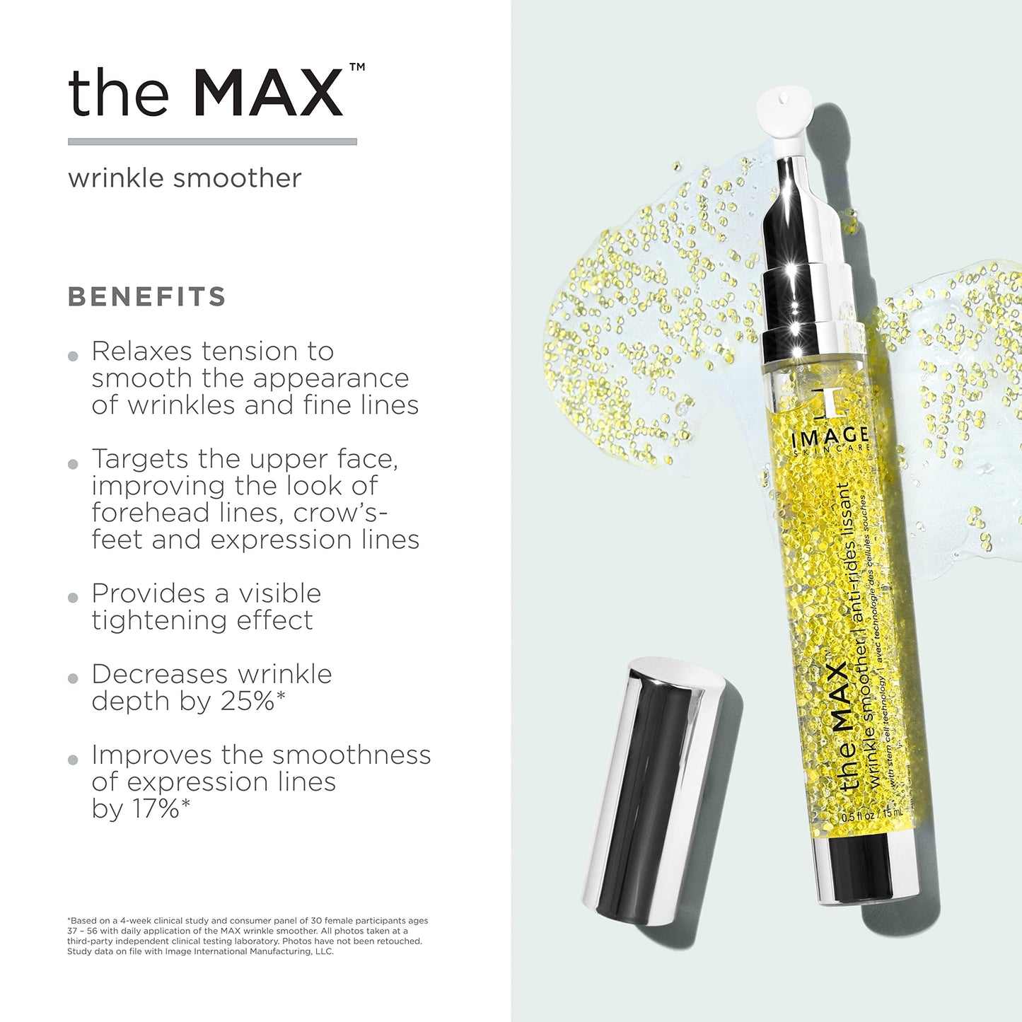 IMAGE Skincare, the MAX Wrinkle Smoother, Multi-Action Facial Serum to Smooth and Reduce Appearance of Fine Lines and Wrinkles, 0.5 fl oz
