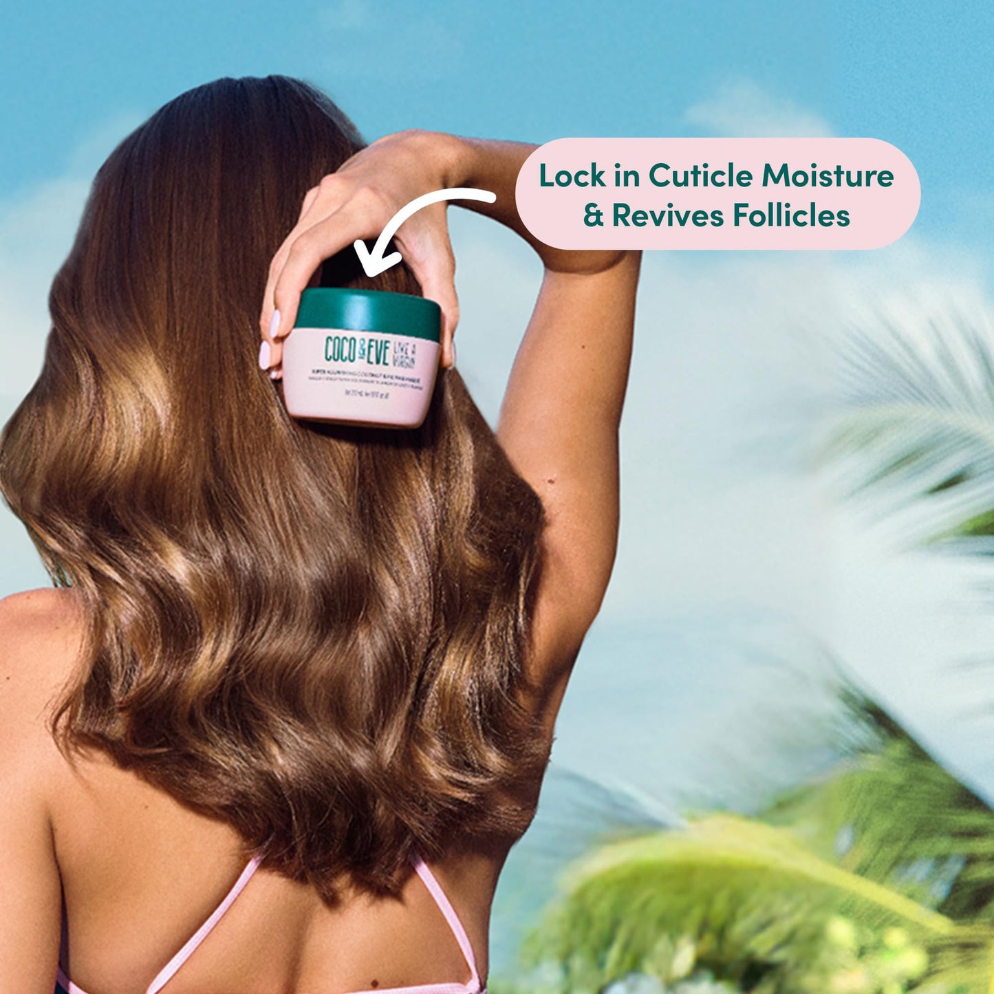 Coco & Eve Like a Virgin Hair Masque - Coconut & Fig Hair Mask for Dry Damaged hair with Shea Butter & Argan Oil for Hair Repair & Hydration | Deep Conditioning Mask Hair Treatment (212 ml)