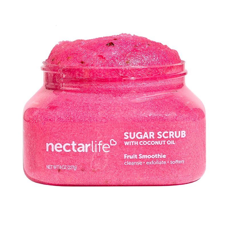 Sugar Body Scrub 8 oz, Moisturizing and Exfoliating Scrub for Nourishing Essential Body Care, Gift For Her (Fruit Smoothie)