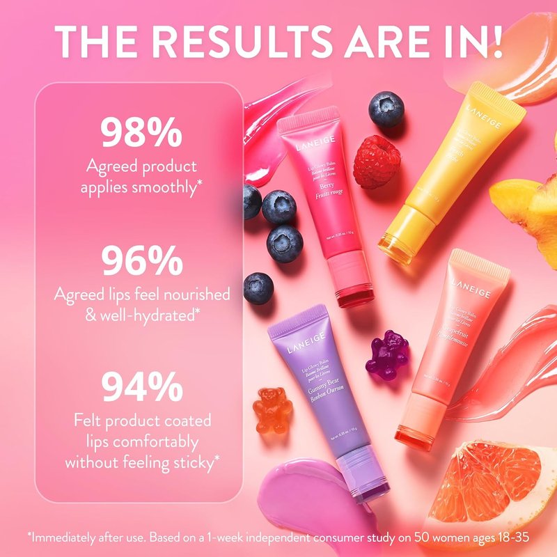 LANEIGE Lip Glowy Balm - Hydrating Tinted Lip Balm for Soft, Moisturized Lips
