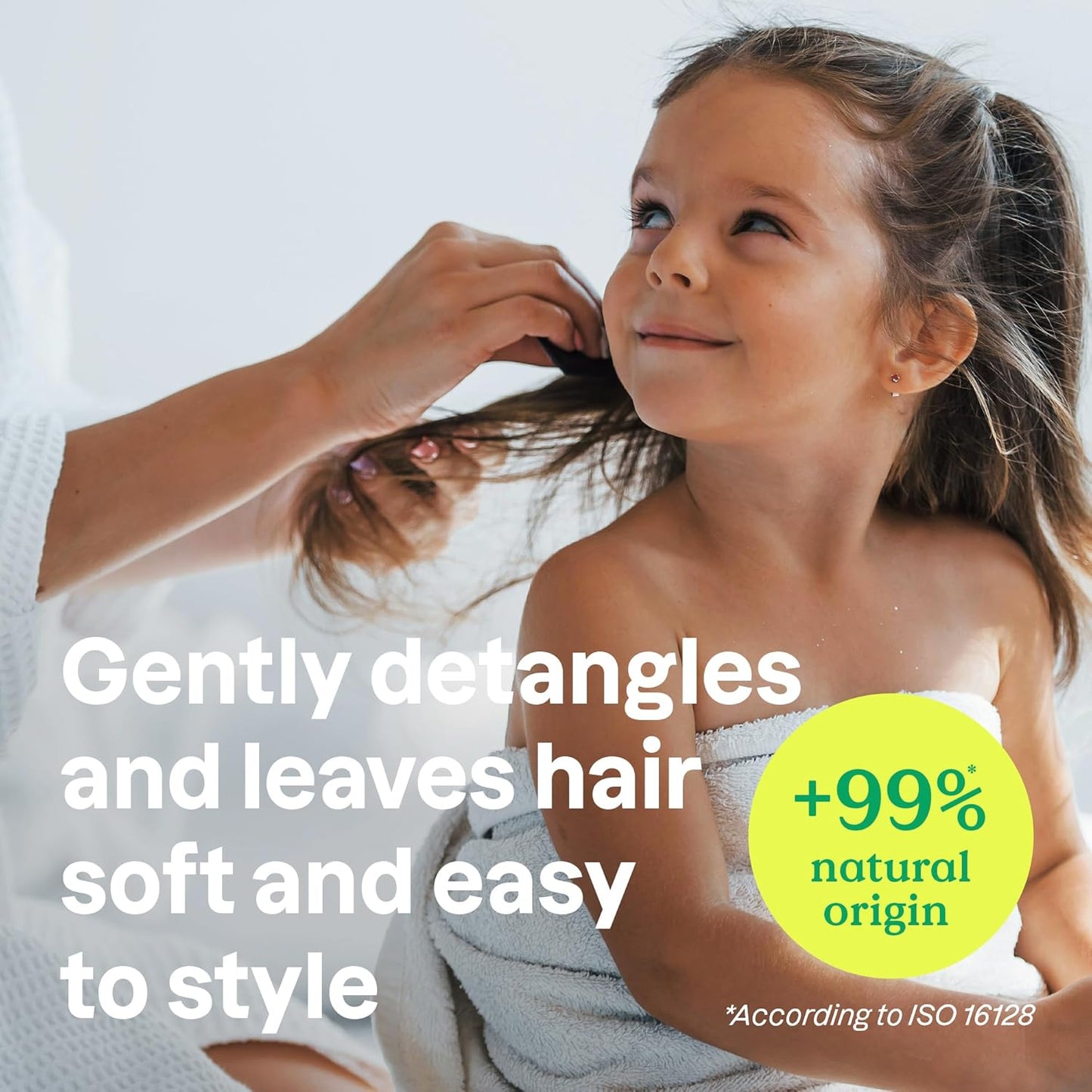 ATTITUDE Rinse-Free Hair Detangler for Kids - Vegan, Plant-Based Formula | Vanilla & Pear, 8 Fl Oz