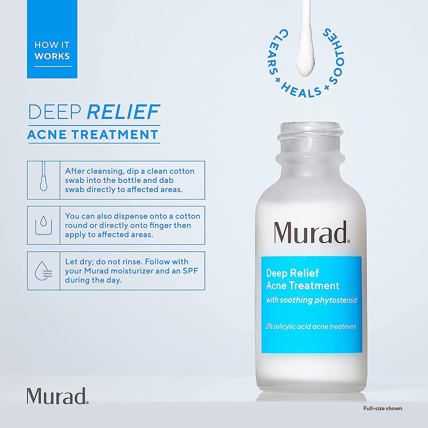Murad Deep Relief Acne Treatment 0.17Fl Oz Sample Size