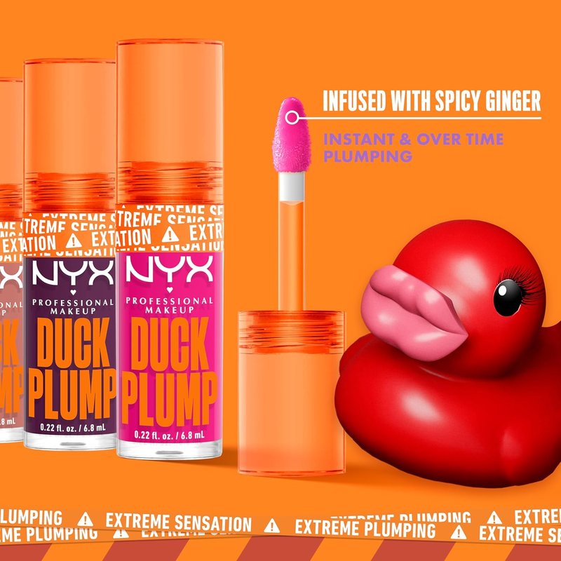 NYX Professional Makeup Duck Plump Lip Gloss - High Pigment Lip Plumper in Clearly Spicy