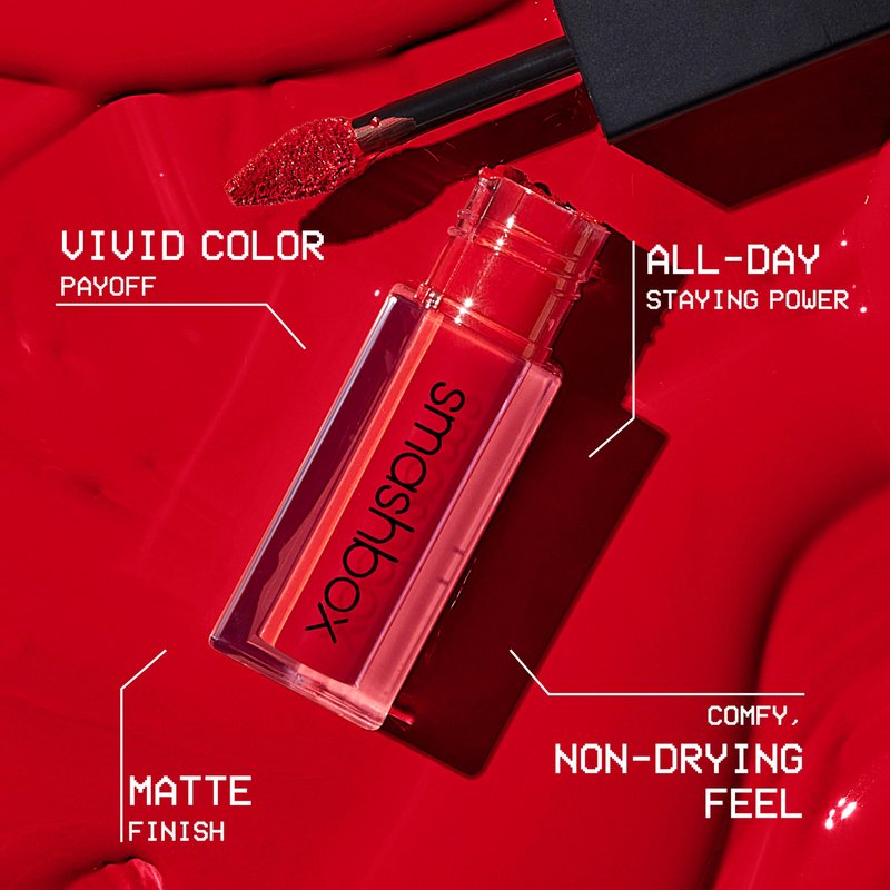 Smashbox Always On Longwear Matte Liquid Lipstick| Long Lasting, Waterproof + Non-Drying, 0.13 Fl Oz,Babe Alert