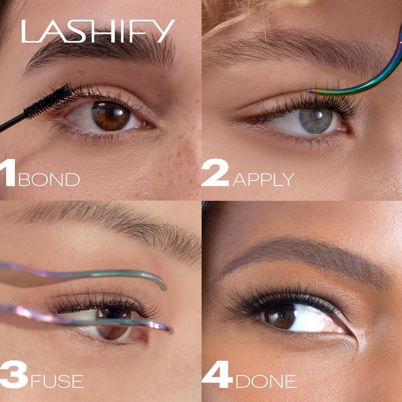 Lashify Extreme 15mm Gossamer DIY Eyelash Extensions Refill, Black, Easy False Lashes To Add Tremendous Volume