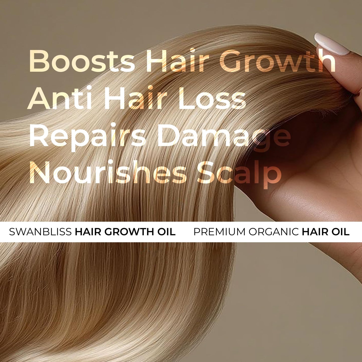 Swanbliss Natural Hair Growth Oil For Men & Women - Hair Growth & Hair Loss Solution, Premium Organic Hair Care Oil