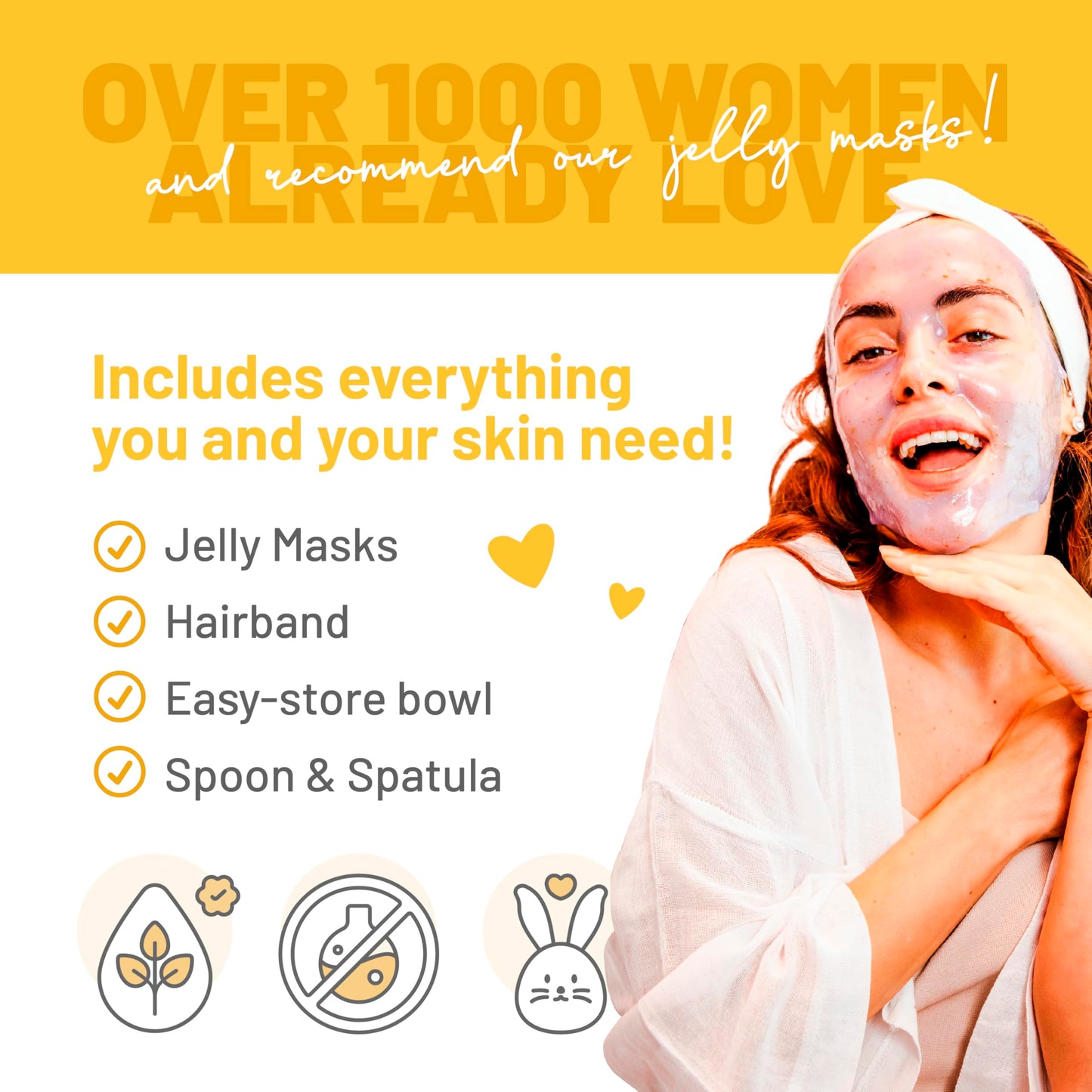 BRÜUN Peel-Off Jelly Mask Rubber Mask - 5 Treatments BHA AHA (Black Gold Salicylic AC, Red Gold Lactic AC, White Gold Glycolic AC, 24k Gold Mandelic AC, Hyaluronic AC) - 2 Packs of Each