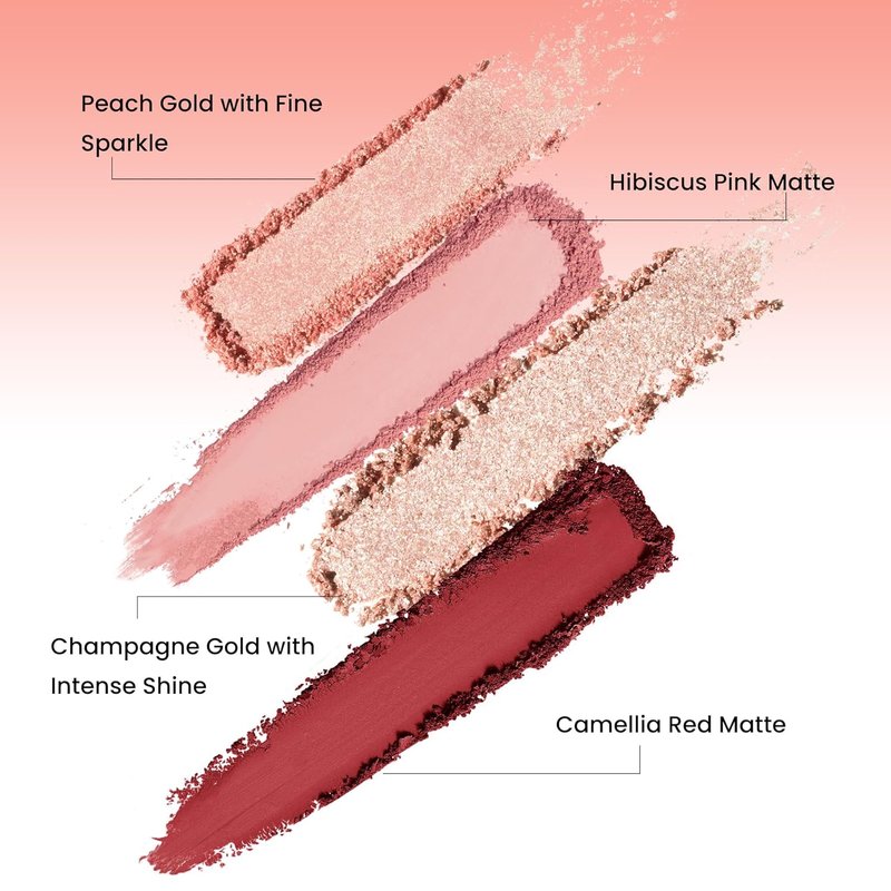 16-Color Velvet Rose Eyeshadow Palette - Natural Nudes, Smoky Shades & Bold Accents | Ultra-Blendable Matte, Shimmer & Glitter Finishes