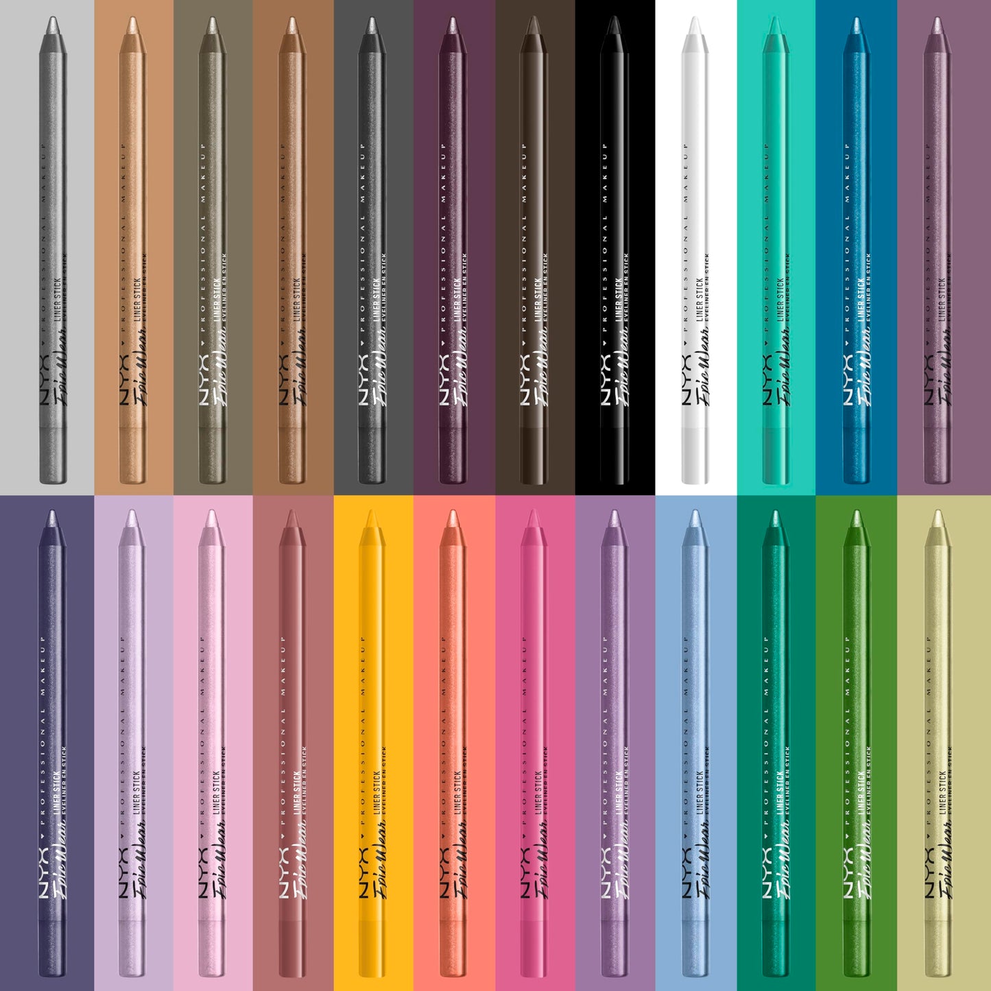 NYX PROFESSIONAL MAKEUP Epic Wear Liner Stick, Long-Lasting Eyeliner Pencil - Pitch Black