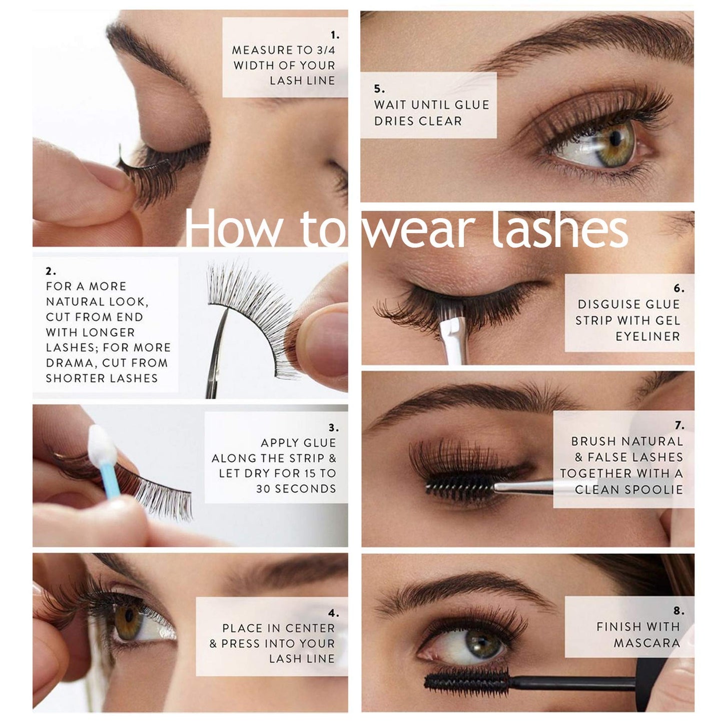 Eliace False Eyelashes Natural look Cat Eye Lashes Wispy Strips,6D Volume Mink lashes 30 Pairs 10 Mixed Styles Fake Eyelashes Pack,Wispy Eyelash Soft Reusable Dramatic Fluffy Beauty Lash Wholesale