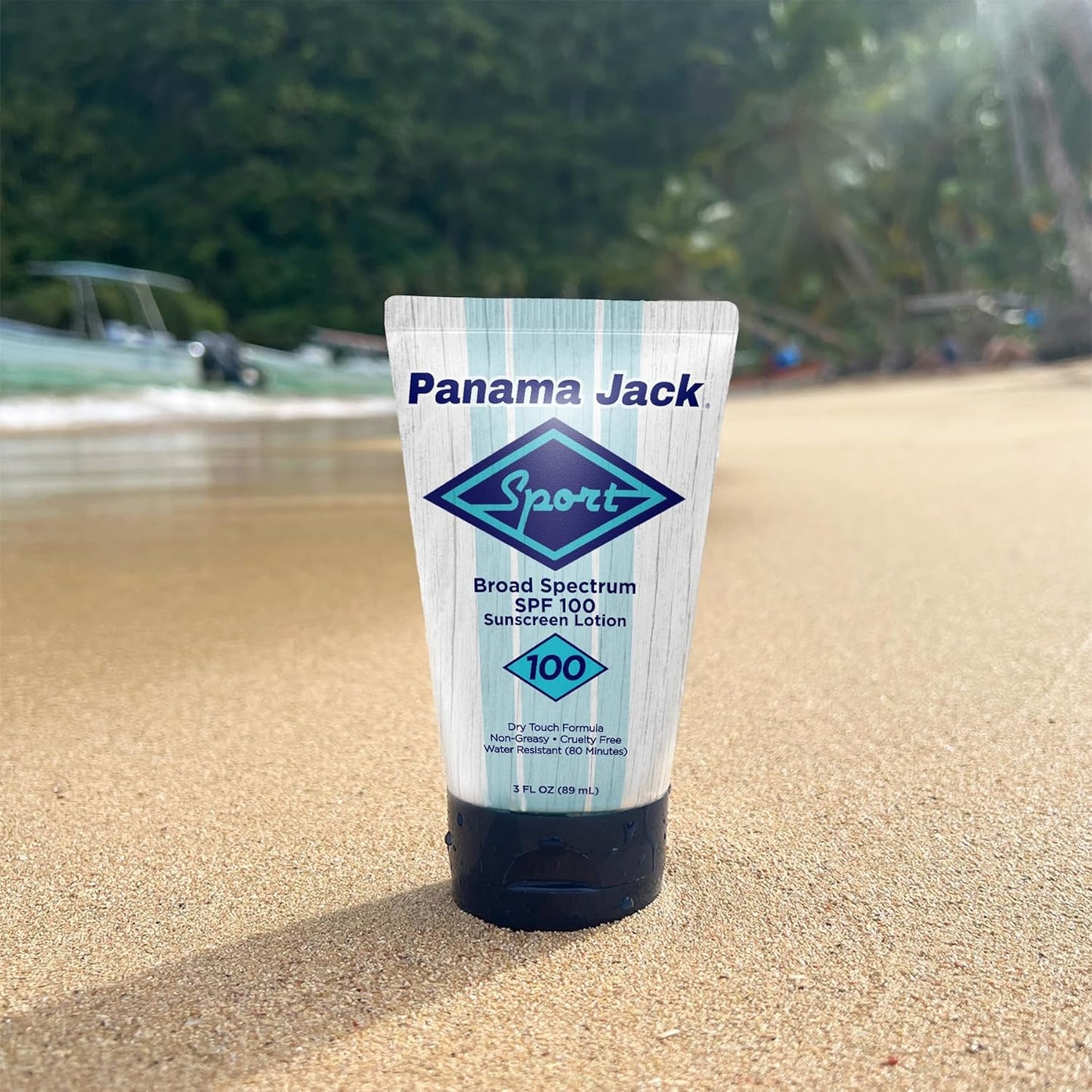 Panama Jack Sunscreen Lotion - SPF 100 Broad Spectrum UVA/UVB Protection | Non-Greasy, 3 FL OZ (Pack of 2)