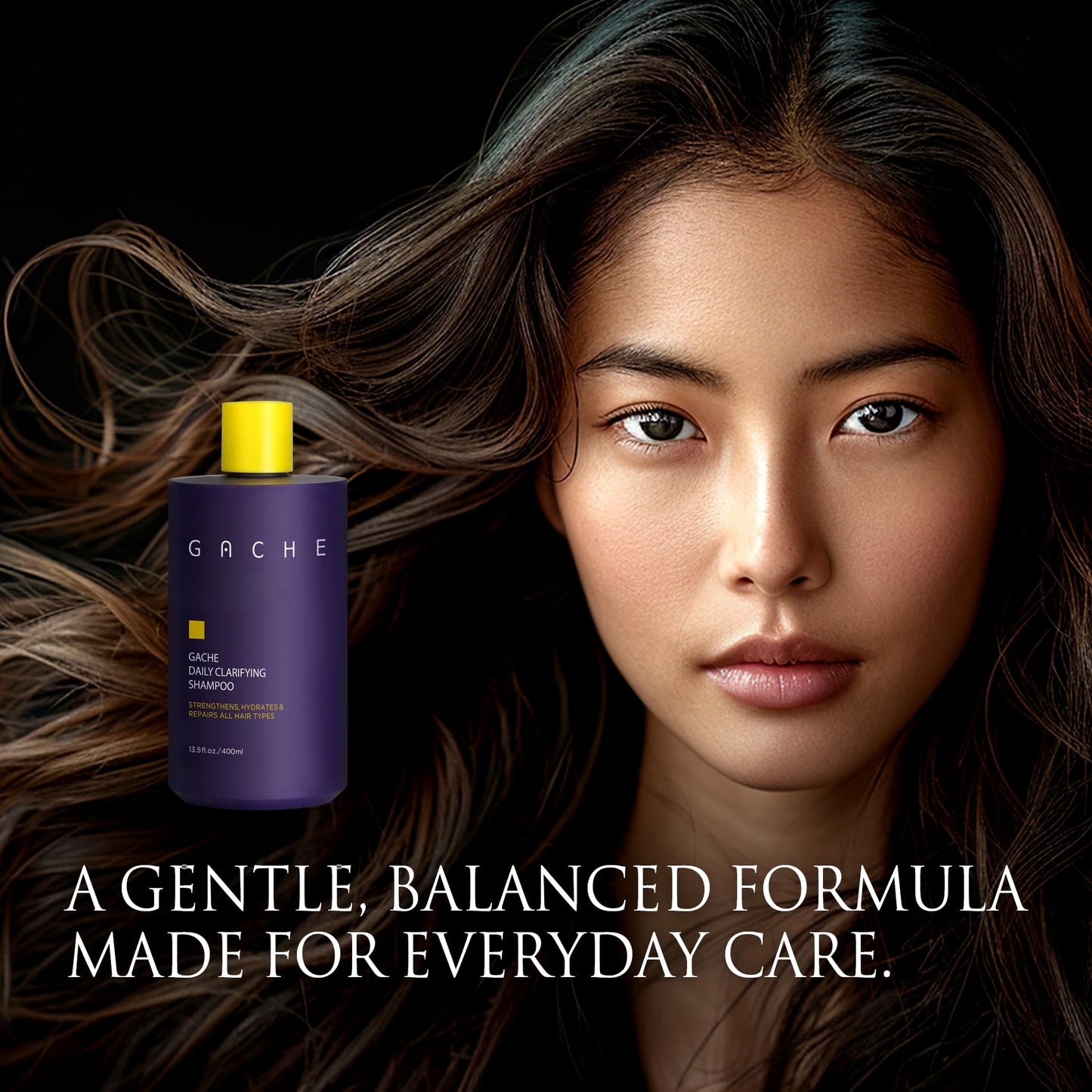Gache Clarifying Shampoo for All Hair Types | Luxury without Compromise | Repairs & Strengthens Thinning Hair | Hydrating Shampoo for Daily Use | Sulfate and Paraben Free | K-Beauty Hair Care, 400ml