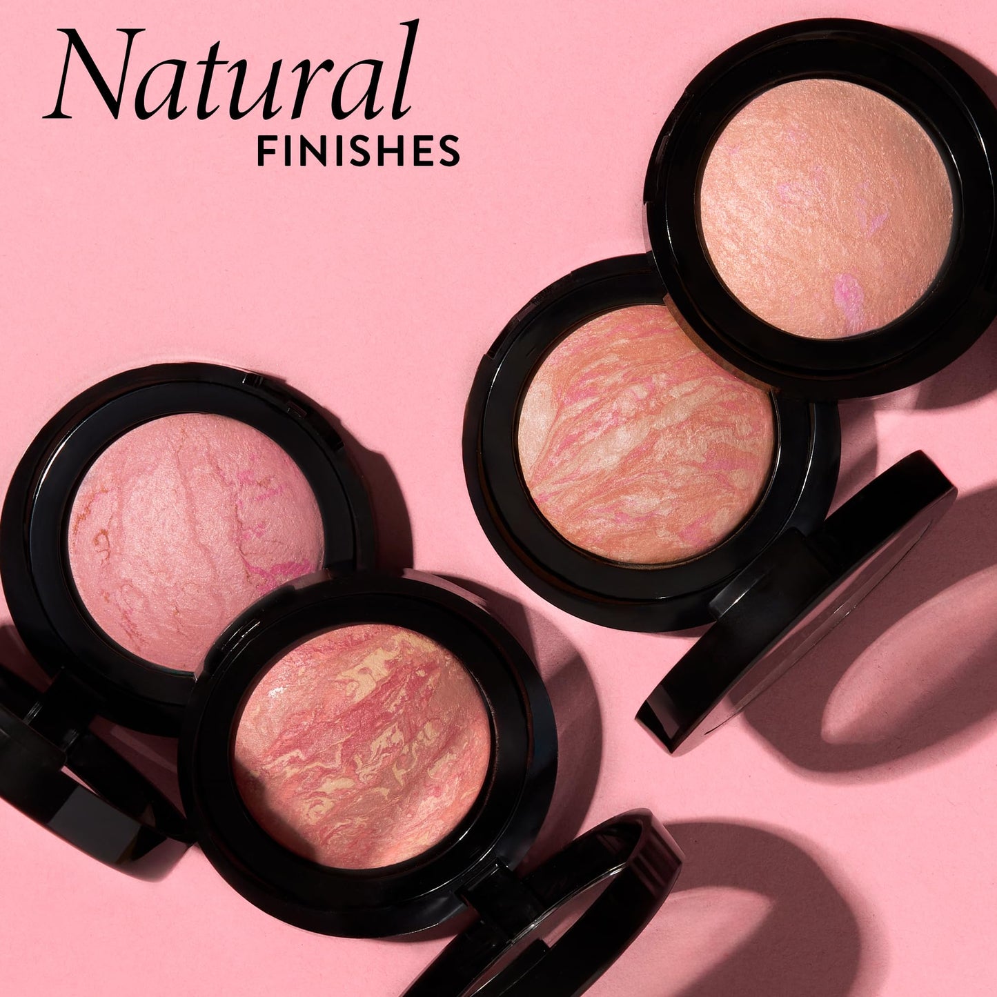 LAURA GELLER NEW YORK Home and Away Kit - Baked Blush-n-Brighten Marbleized Blush, Pink Buttercream - Full Size + Travel Size Duo