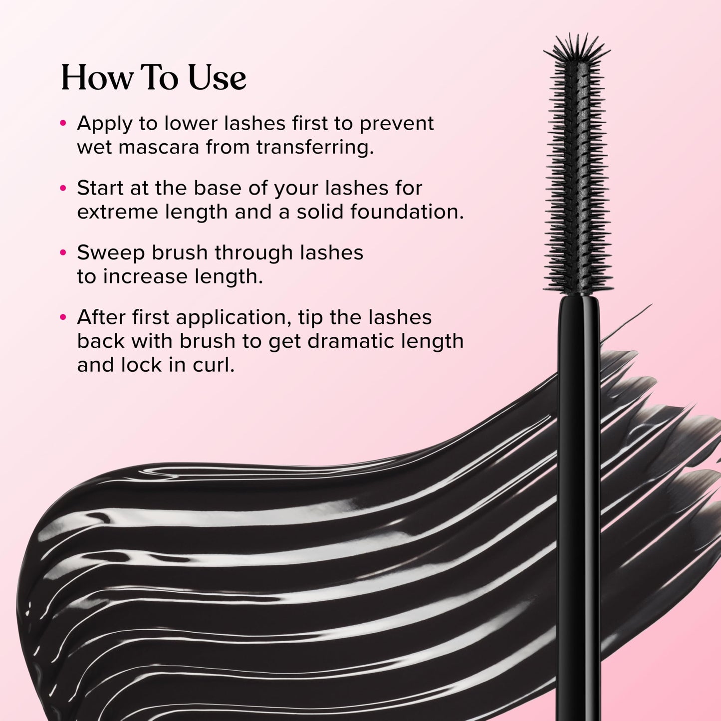 Too Faced Ribbon Wrapped Lash Mascara | Extreme-Length Tubing Mascara + 24-Hour Volume & Curl | Flake-Resistant, Smudge-Proof, Clump-Free Formula, Lash Extension Effect, Black, 0.27 Fl Oz