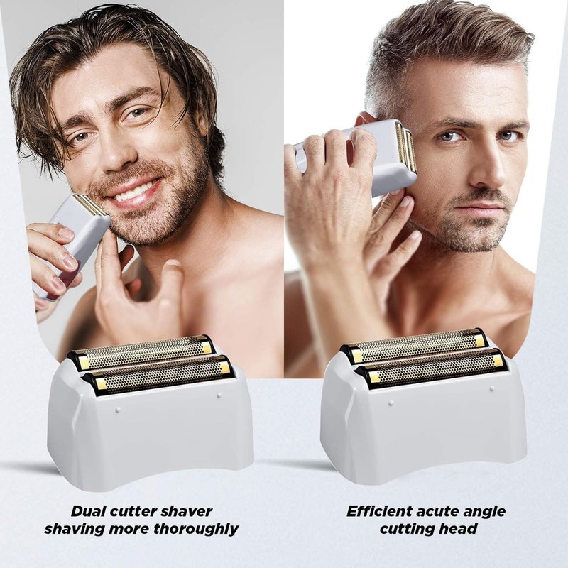 For Andis Foil Shaver Replacement Head for Model TS-1 TS-2 17150 17200 17235 Pro Foil Shaver, Replaces #17155 17160 17280 Shaver (Gold/2Pack)
