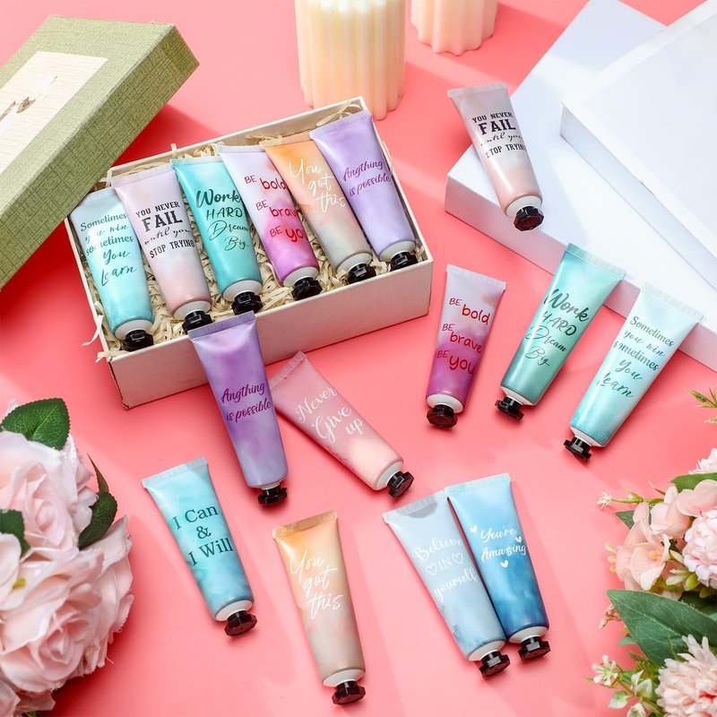 Leelosp 30 Pack Employee Teacher Appreciation Gifts Bulk Travel Size Hand Cream Inspirational Natural Fragrance Hand Lotion Thank You Gift for Admin Assistant Teacher Nurse Coworker Staff Volunteer