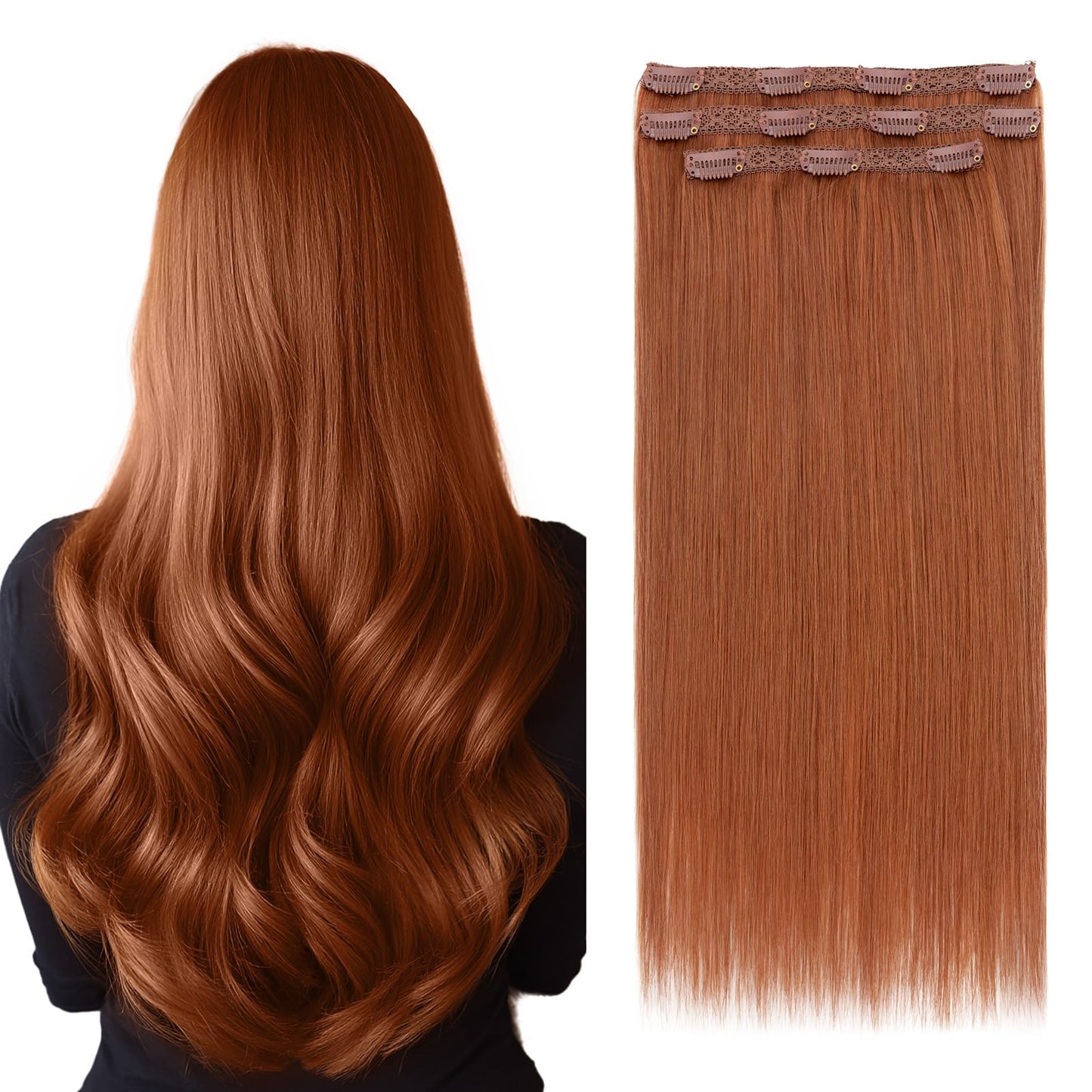 Elailite Short Clip in Hair Extensions Real Human Hair 10 Inch 56g 3PCS Lace Weft Remy Hairpieces for Women Burgundy