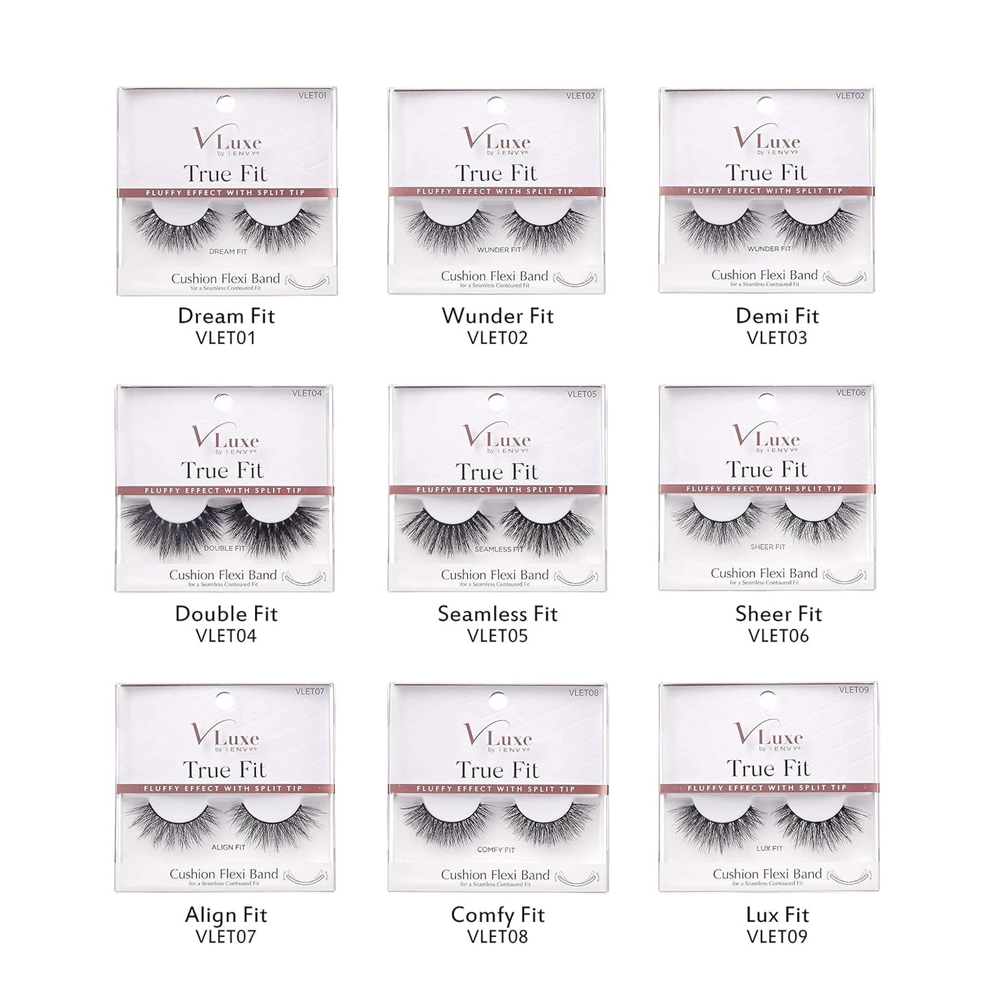 i•ENVY False Eyelashes - Soft & Natural Volume | Comfortable Fit, 2 Pairs (Pack of 4)