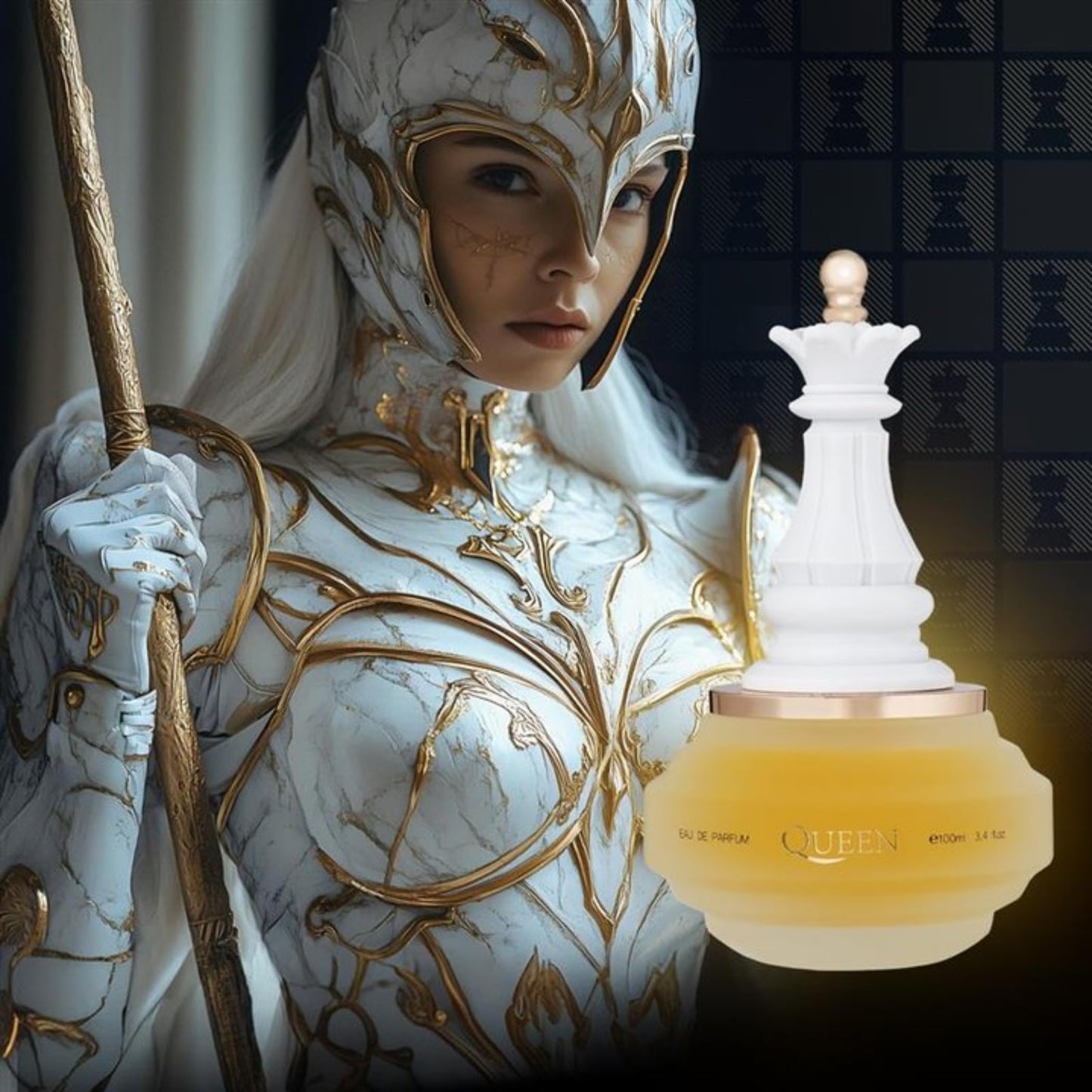 Armaf Checkmate Queen for Women Eau de Parfum Spray, 3.4 Ounce