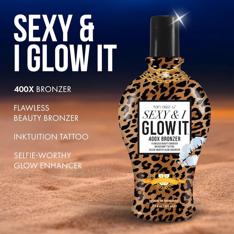 400X Bronzer - Sexy & I Glow It | 7.5oz Bottle for Radiant Skin