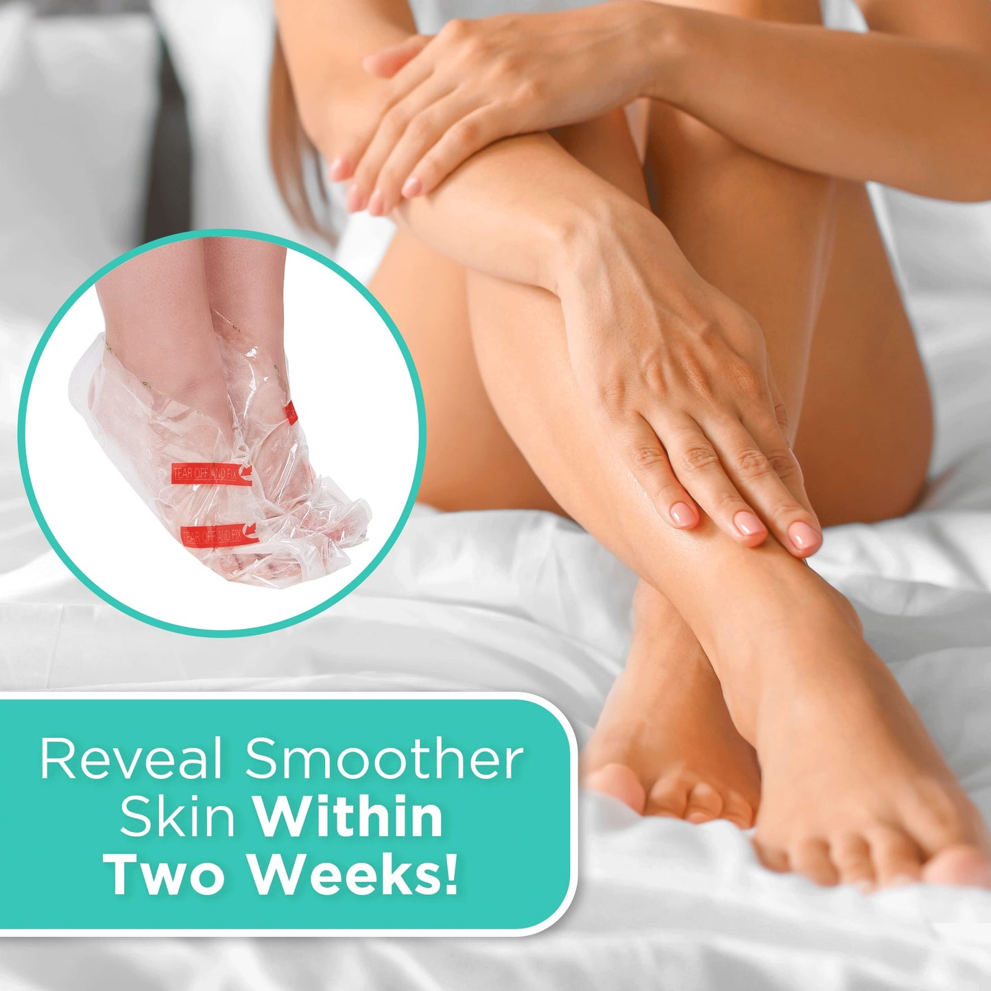 DERMORA Foot Peel Mask - Exfoliating Foot Peeling Mask for Dry, Cracked Feet, At-Home Spa Care, Callus Removal & Smoother Skin Result, 4 Pairs Regular Size (Fits up to Woman 11, Men 10) Original Scent