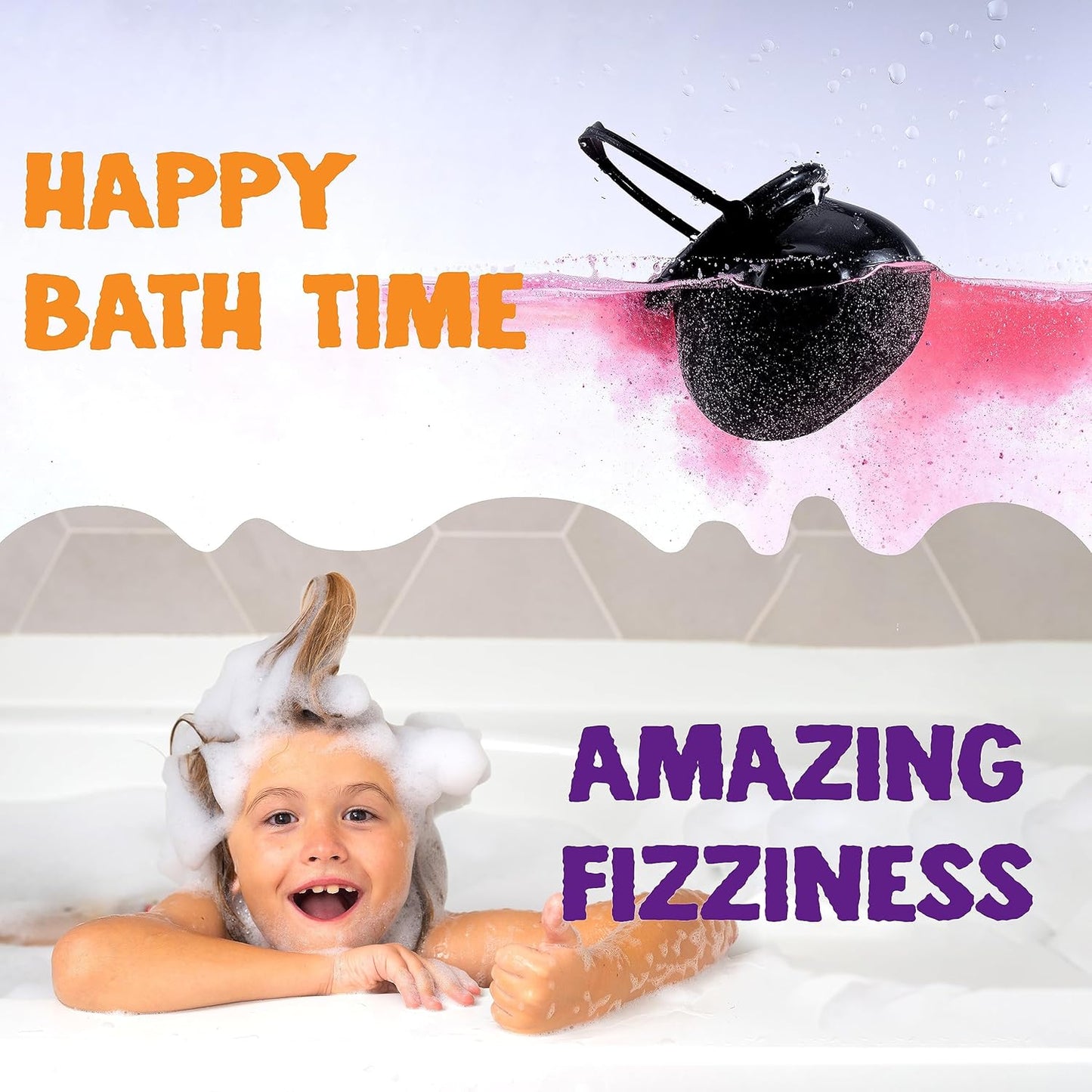 Halloween Witch Cauldron Bath Bombs - 6 Pack with Surprise Mochi Toy | Kids Party Favors & Goodie Bag Stuffers