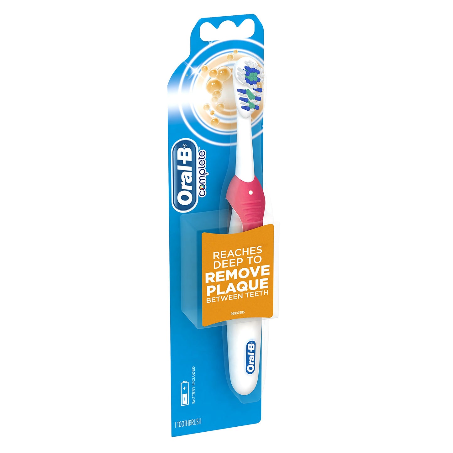 Oral-B Complete Action Deep Clean Battery Power Toothbrush to Remove Plaque between Teeth, Pack of 3