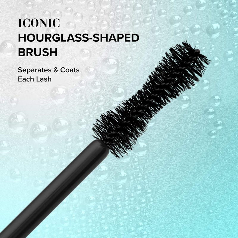 Too Faced Better Than Sex Waterproof Mascara | Volume + Length with Hourglass Brush, 0.17 Fl Oz, Travel Size, Black