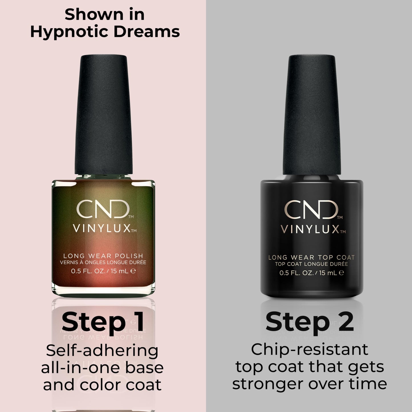 CND Vinylux Longwear Metallic Nail Polish, Gel-like Shine & Chip Resistant Color, 0.5 Fl Oz