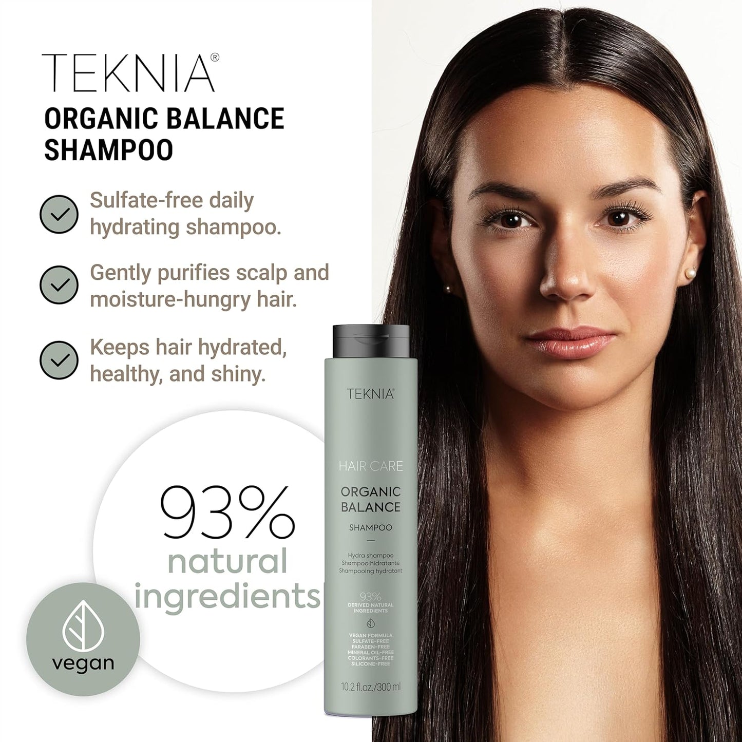 LAKMÉ Organic Balance Hydrating Shampoo for Scalp & Hair | 10.2 Fl Oz