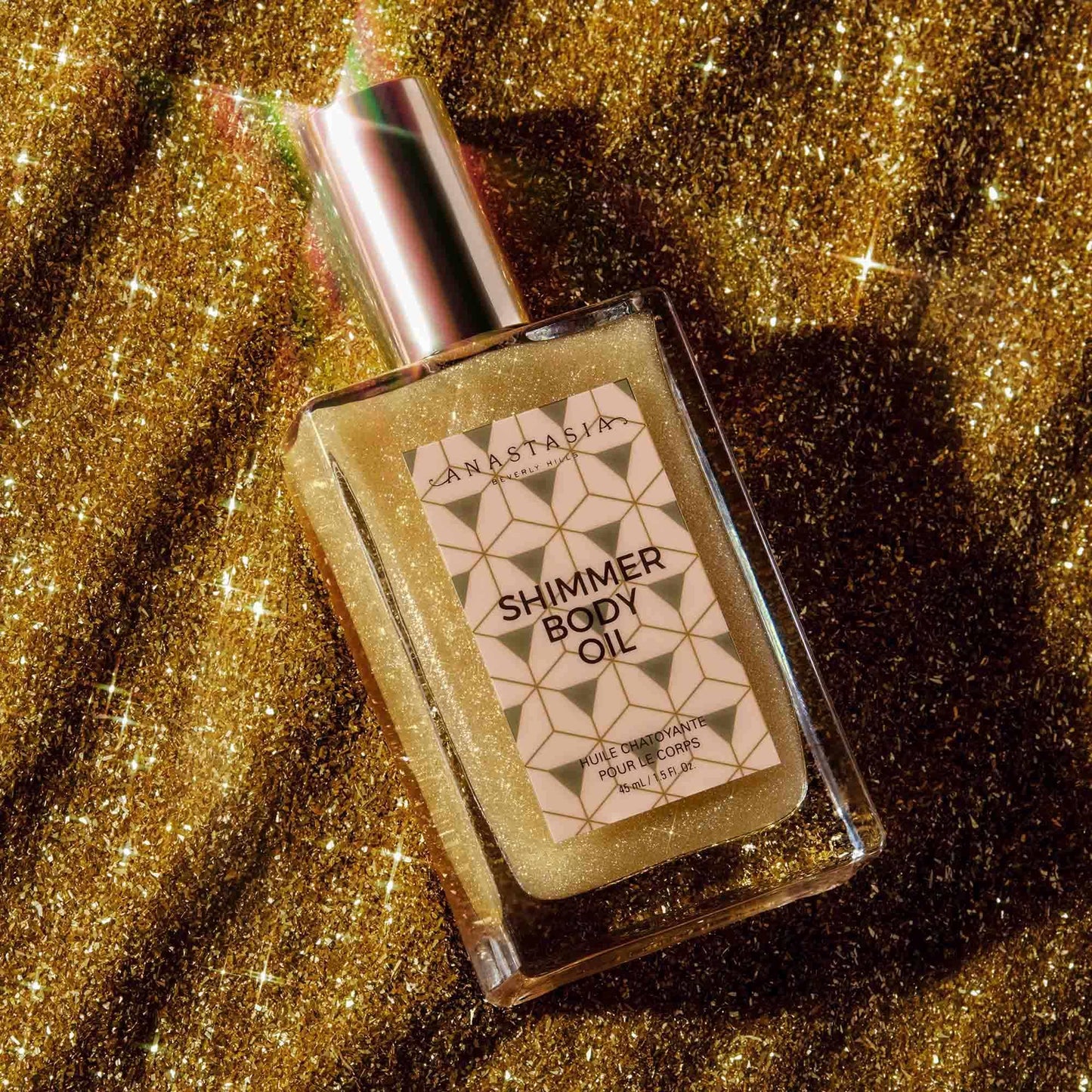 Anastasia Beverly Hills Shimmer Body Oil - Lightweight Body Glow Oil for a Sun-Kissed Luminous Sparkle and Silky-Smooth Skin
