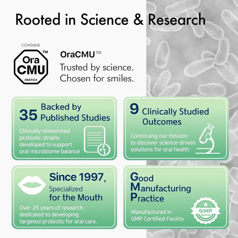 OraTicx Oral Probiotics - Fresh Mint Dental Supplement for Bad Breath | 8 Billion CFU, 30 Lozenges (2-Pack)