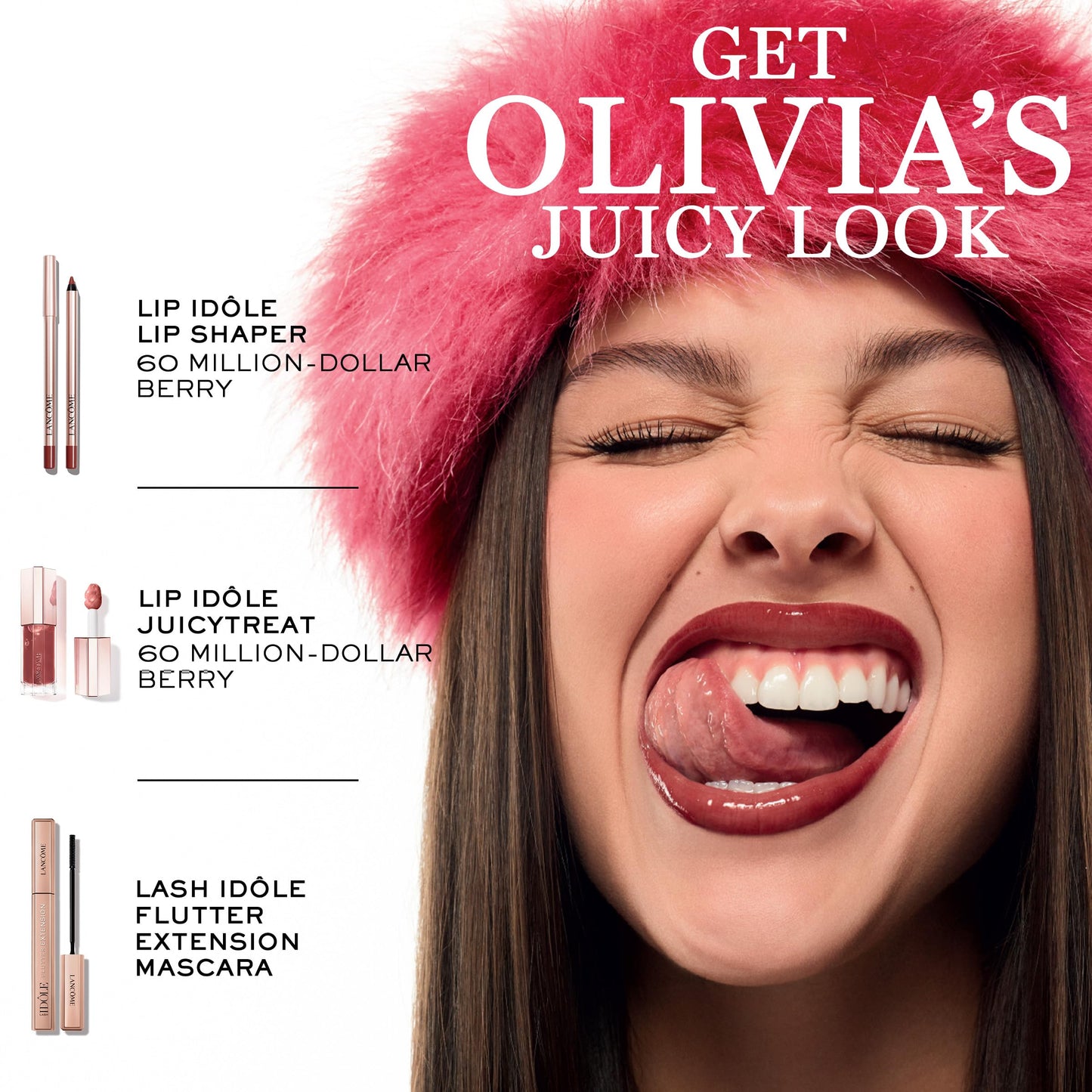 Lancôme Lip Idôle JuicyTreat Oil-in-Gloss -24HR Hydrating Gloss with Squalane for Instant Shine - 16 Pinky Promise
