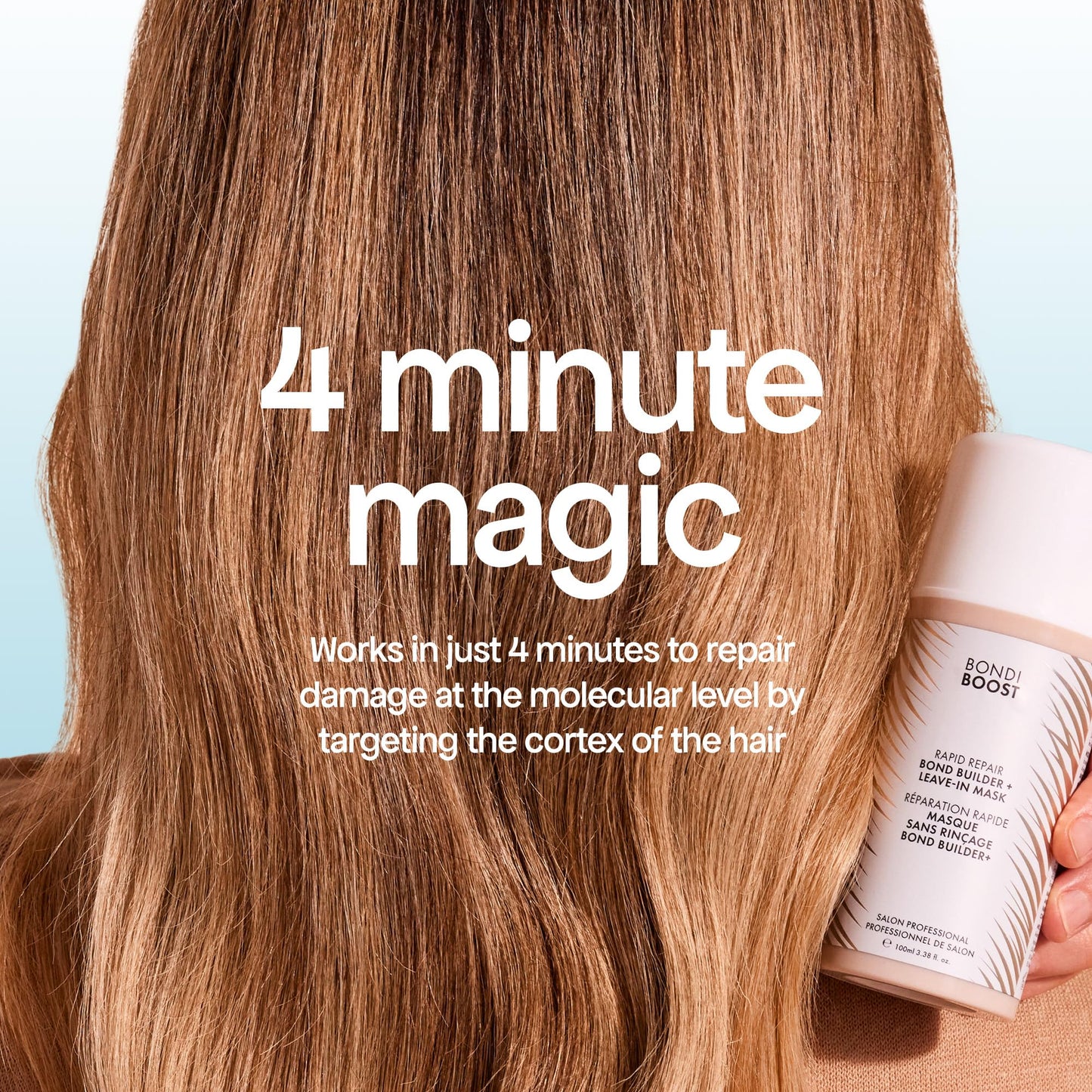 BONDIBOOST Rapid Repair Bond Builder + Leave-In Hair Treatment for Dry Damaged Hair [3.38 fl oz], Strengthens & Restores + Advanced Hair Repair Solution for Healthier & Shinier Results