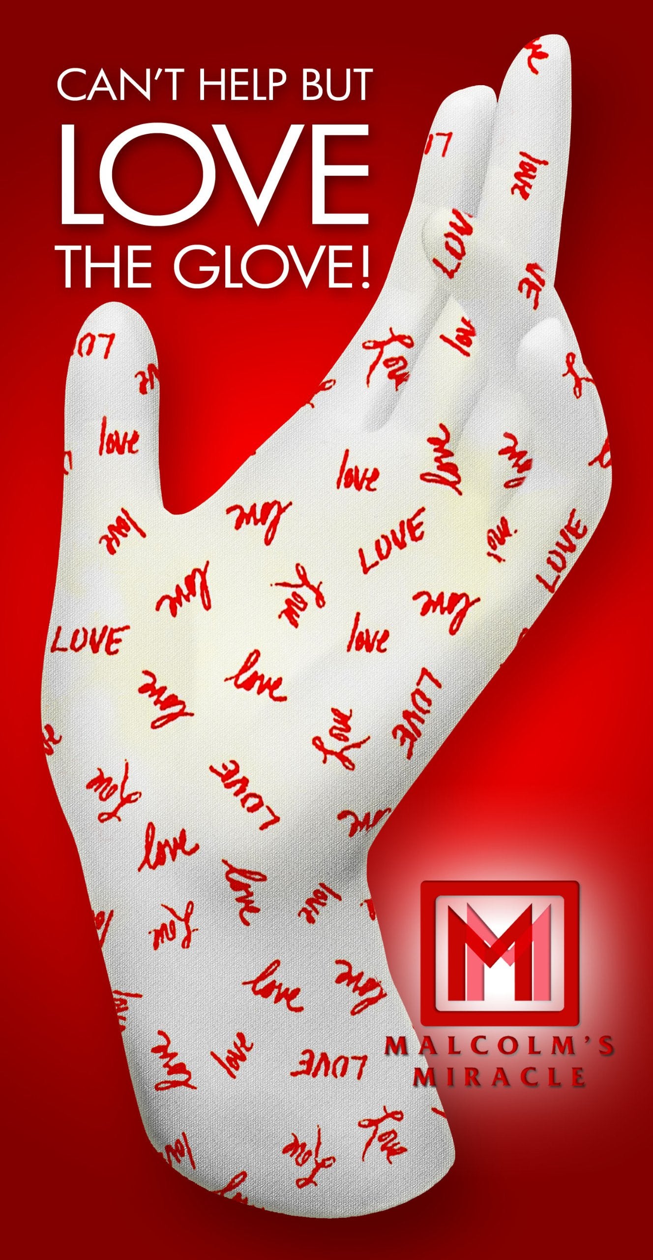 Malcolm's Miracle Love Moisturizing Gloves - Guaranteed for Two Years - Made in the USA (Medium)