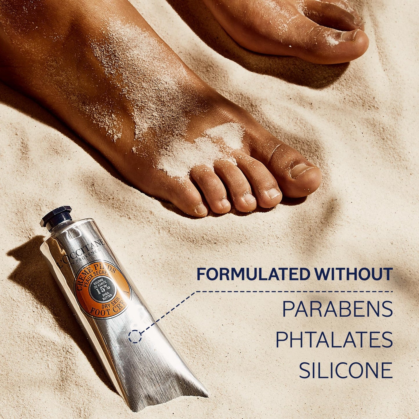 L'OCCITANE 15% Shea Butter Foot Cream Enriched with Lavender & Arnica. 5.30 fl oz