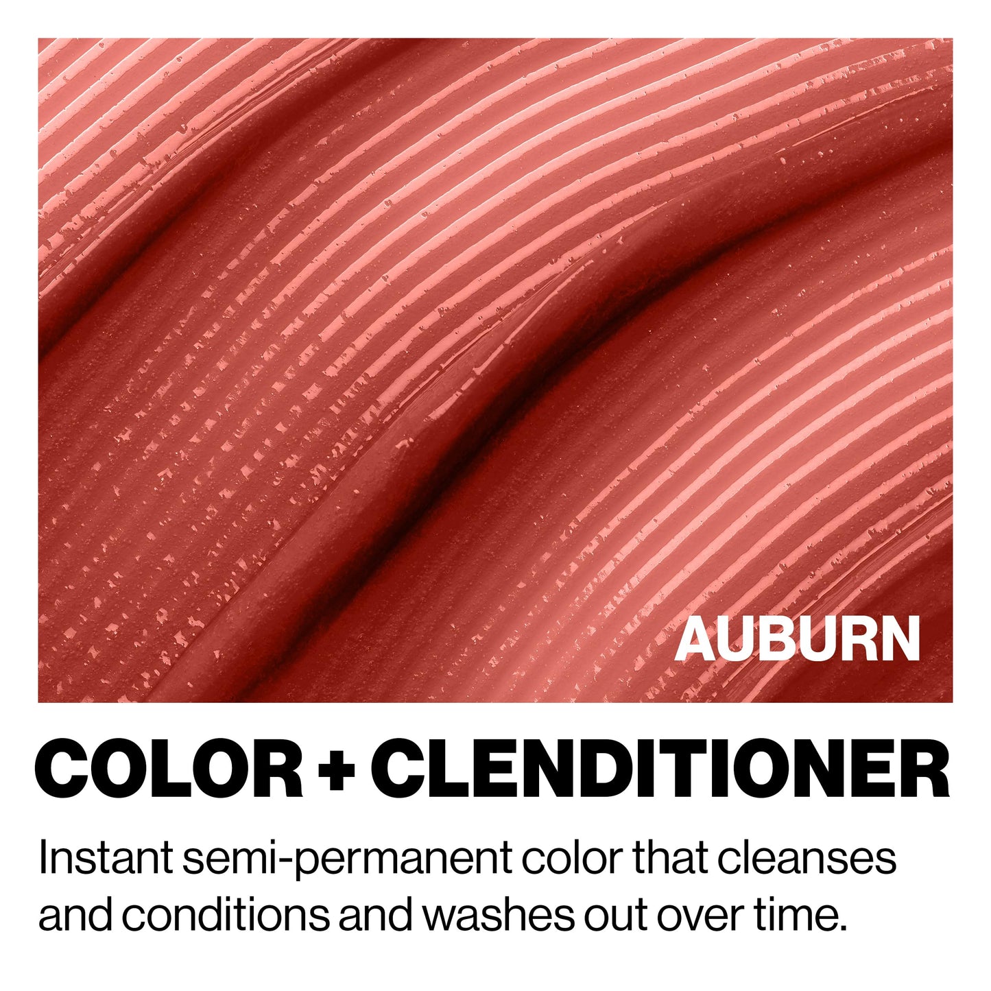 Keracolor Color + Clenditioner 3-in-1 Color-Depositing Conditioner, Gently Cleanses & Conditions, Semi-Permanent Auburn Hair Color, 12 Fl Oz