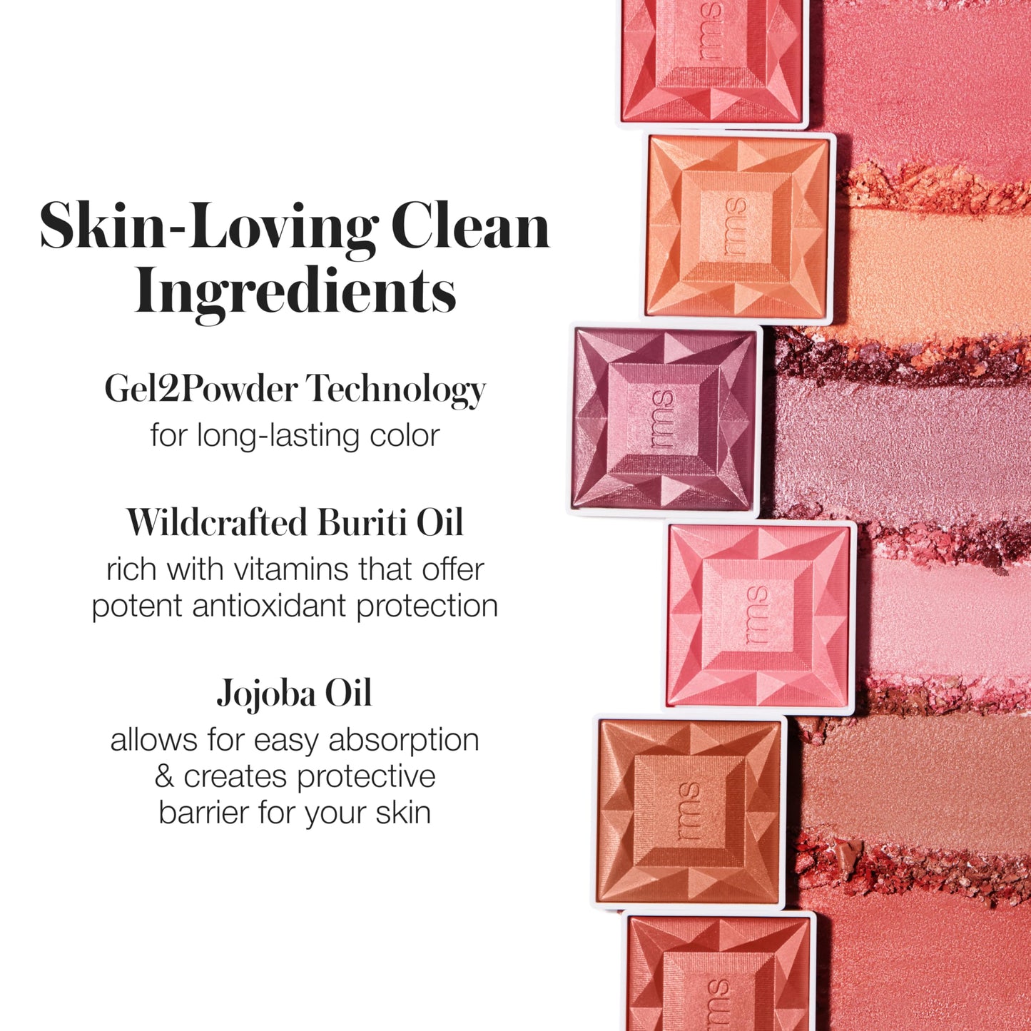 RMS Beauty Redimension Hydra Powder Blush Hydrating Mineral Powder Blush with Buildable Natural Color Lightweight Long-Lasting Finish Clean & Cruelty-Free 0.15 oz