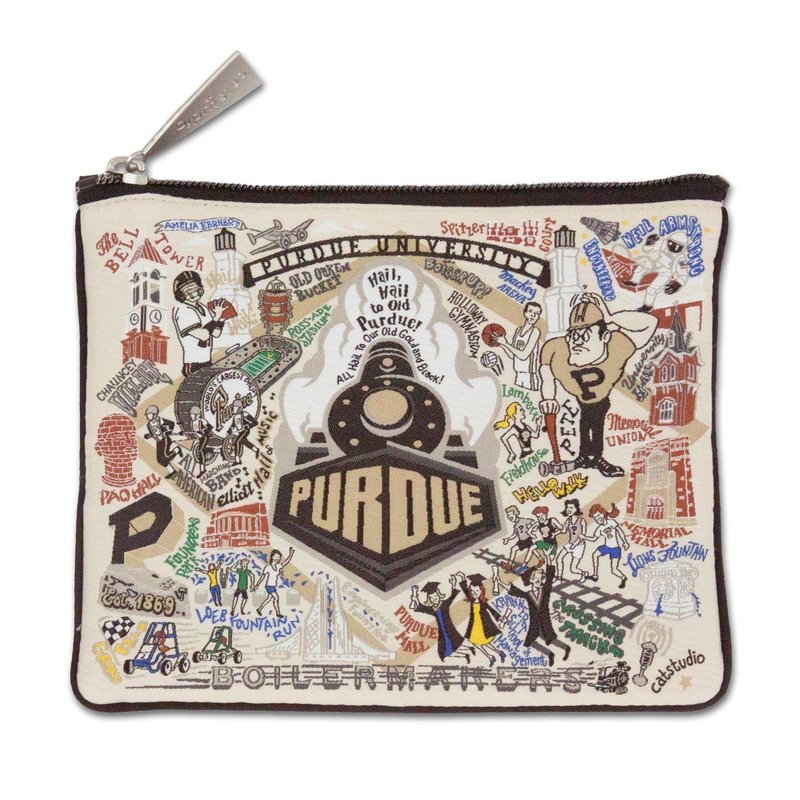 catstudio Purdue University Collegiate Zipper Pouch Purse | Holds Your Phone, Coins, Pencils, Makeup, Dog Treats, & Tech Tools