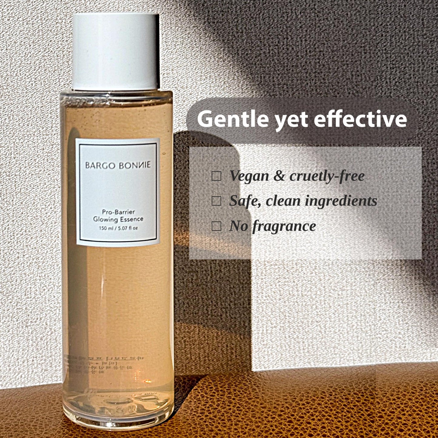 BARGO BONNIE Pro-Barrier Glowing Essence for damaged, dry, sensitive skin | Vegan & Cruelty-free