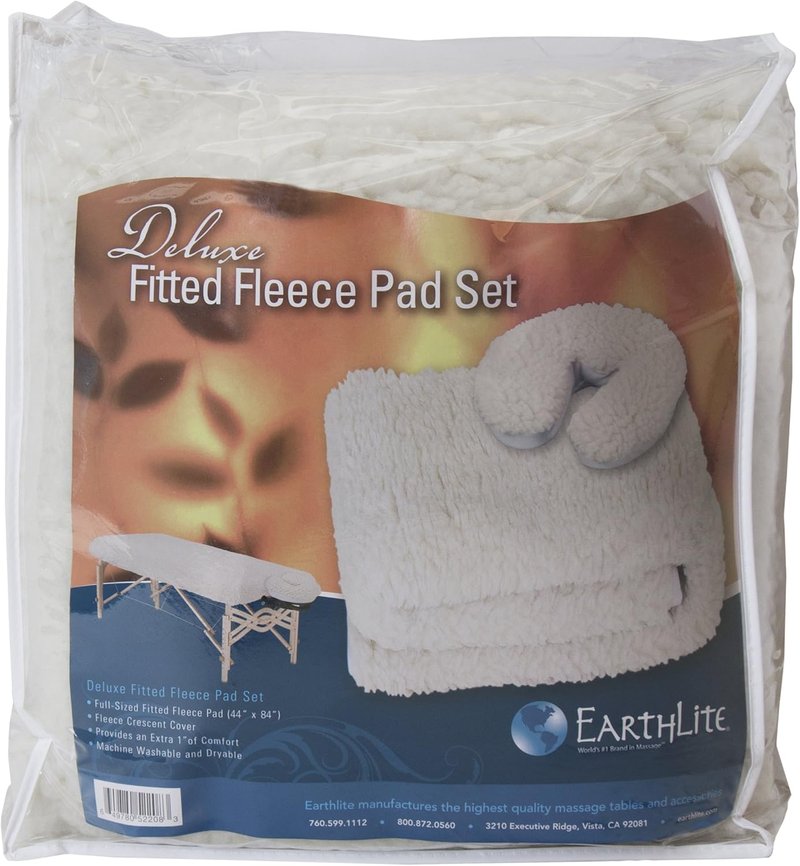 Massage Table Fleece Pads Set - Cozy Warm Fleece Cover for Tables & Face Cradles | Soft & Durable