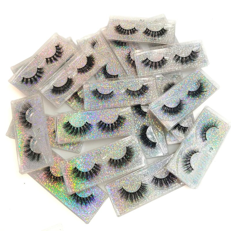 3D Faux Mink Lashes - Natural Fake Eyelashes | 16mm | 50 Pairs Bulk Pack